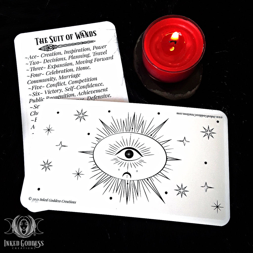 Color Your Own Tarot- Suit of Wands- Inked Goddess Creations