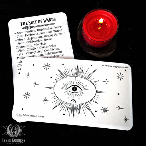 Color Your Own Tarot- Suit of Wands- Inked Goddess Creations