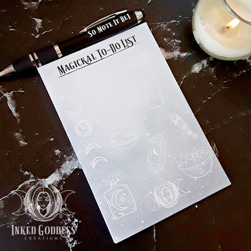 Magickal To-Do List Notepad- Inked Goddess Creations