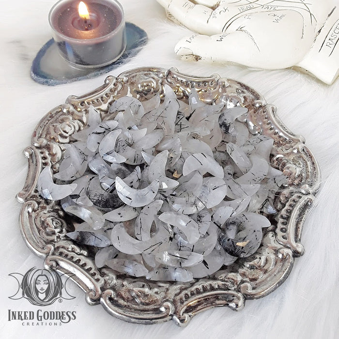 Faceted Gemstone Moons for Elevated Lunar Connection- Inked Goddess Creations