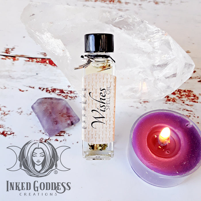 Wishes Oil to Achieve Goals- Inked Goddess Creations