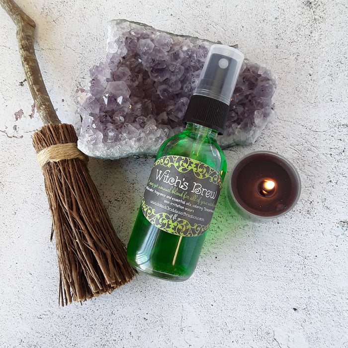 Witch's Brew Mist with Patchouli, Cedarwood & Amber- Inked Goddess Creations