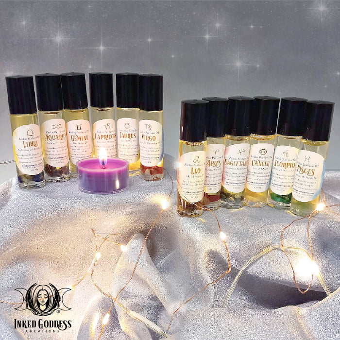 Zodiac Personal Power Oil for Astrological Magick- Inked Goddess Creations